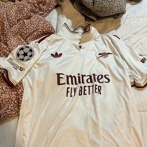 Arsenal adidas White and Maroon Men's Jersey